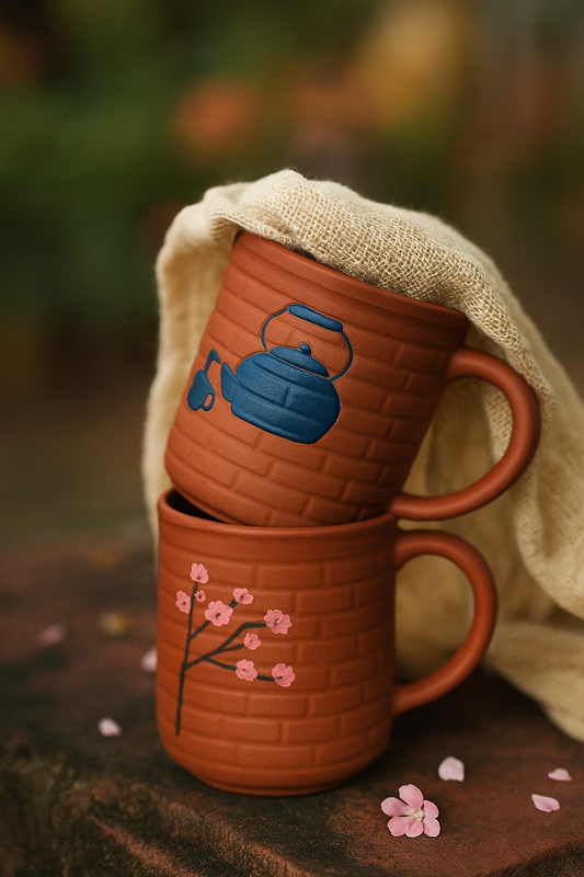 Terrabloom - Hand Painted Clay Mugs |Reusable Mugs|