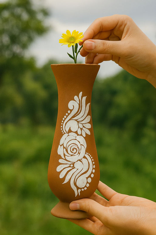 Earthen Elegance Flower Vase