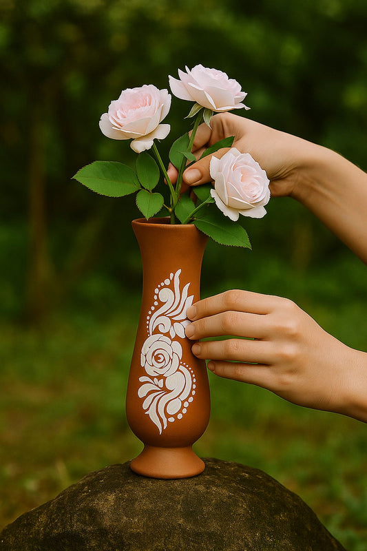 Earthen Elegance Flower Vase