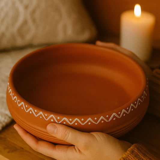 Earthen Rustic Clay Bowl