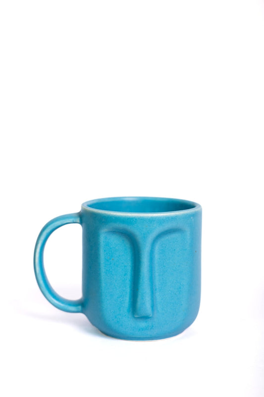 Abstract Face Art Design Handcrafted Ceramic Coffee Mug - Ceramic She Wrote