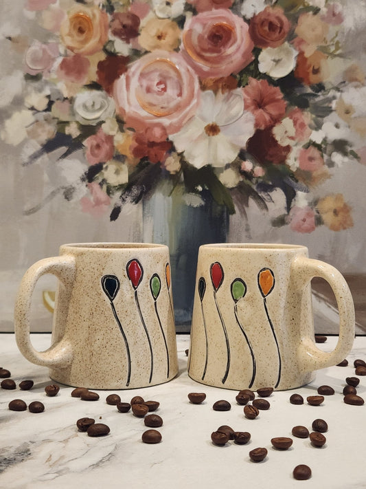 Balloon Love Ceramic Coffee Mugs - Ceramic She Wrote
