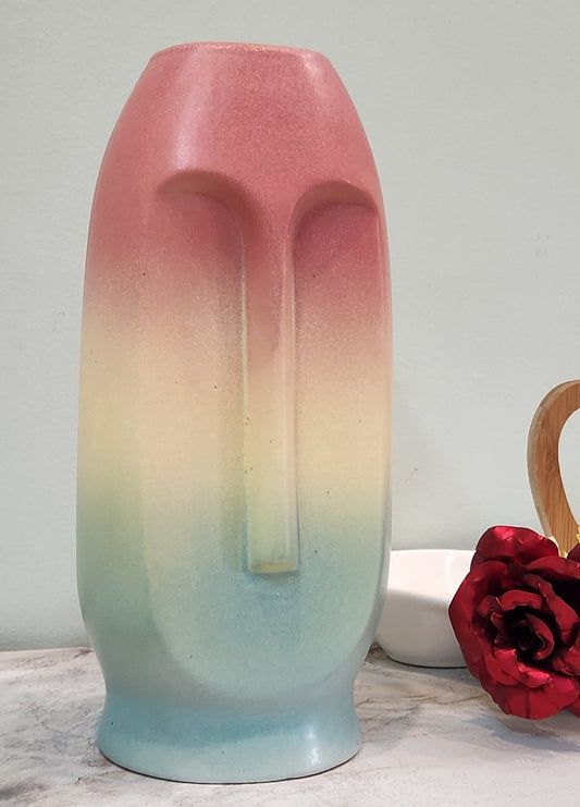 Blush Aura Flower and Pampas Vase - Ceramic She Wrote