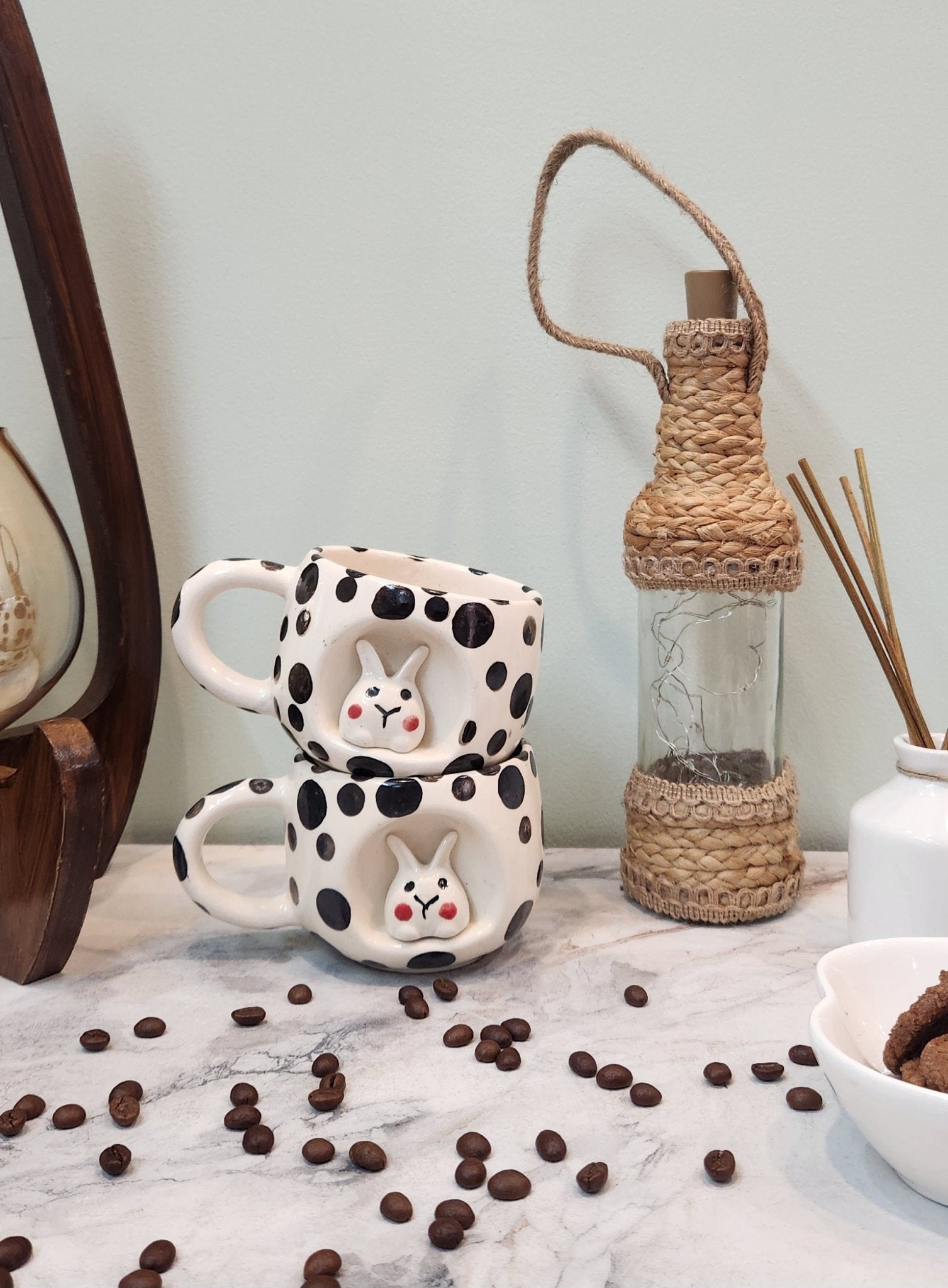 Bunny in the House Coffee Mug - Ceramic She Wrote