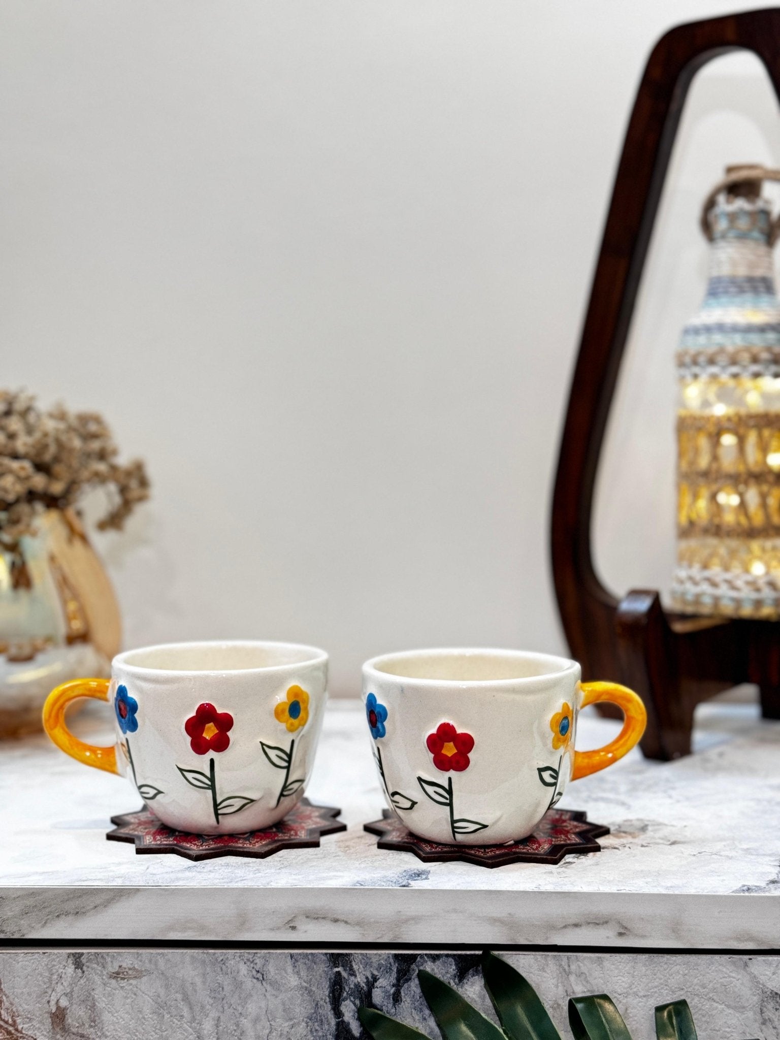 Ceramic Flower Bouquet Coffee Mugs - Ceramic She Wrote