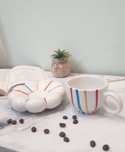 Fluffy Me! Ceramic Coffee & Tea Mugs with Saucer - Ceramic She Wrote