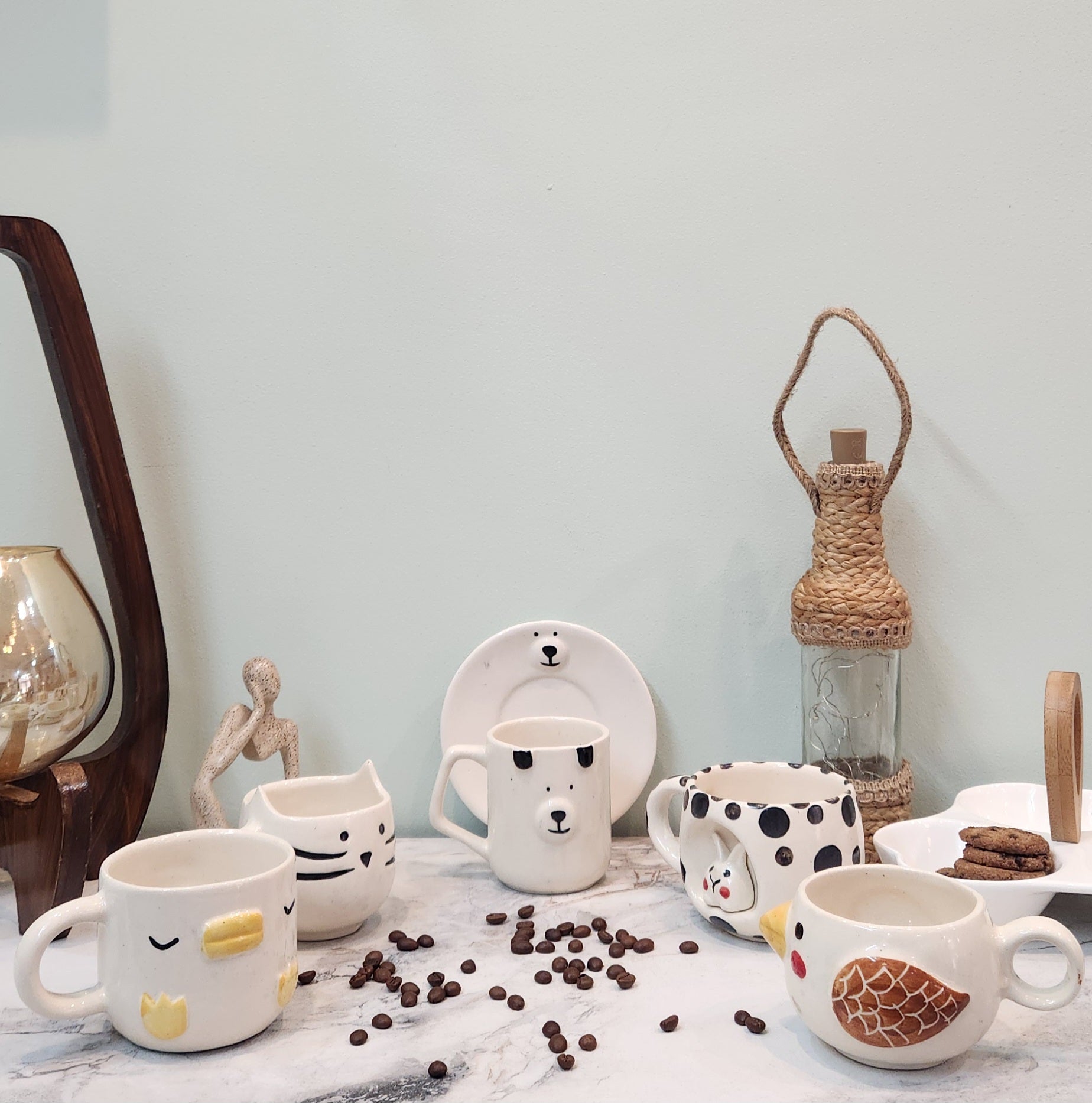 Get 5 @ cost of 4! Feathers and Furs Coffee Mugs Collection - Ceramic She Wrote