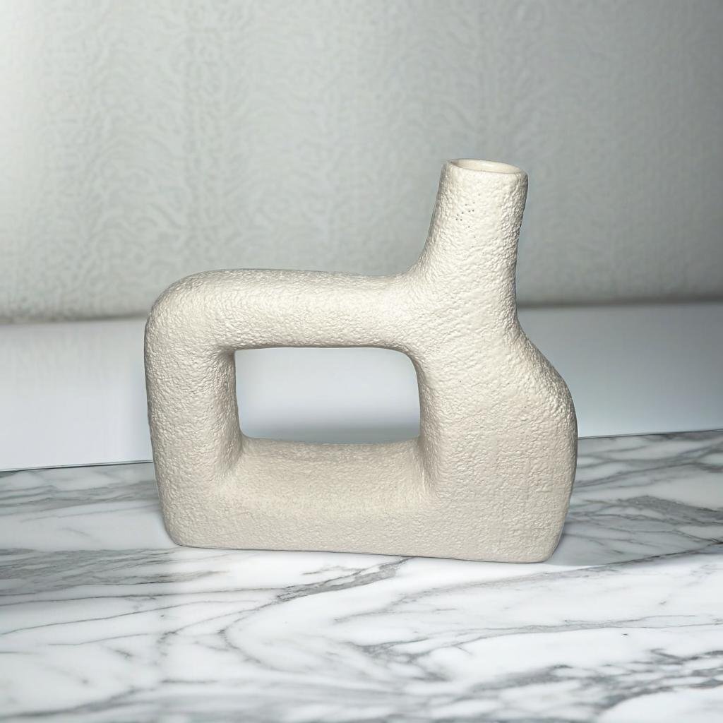 Handcrafted Aesthetic Muddy Flower and Pampas Vase - Ceramic She Wrote