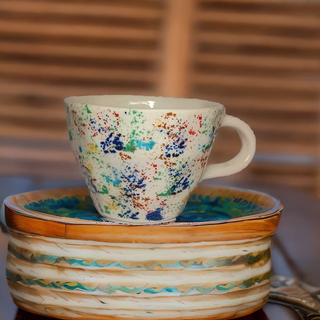 Handcrafted Ceramic Joyful Coffee Mugs - Ceramic She Wrote