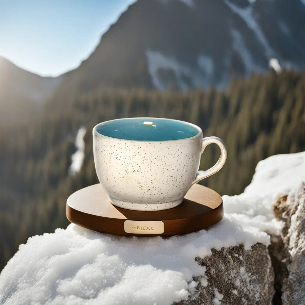 Handmade Ceramic Elite White Coffee Mugs with Dotted Designs - Ceramic She Wrote