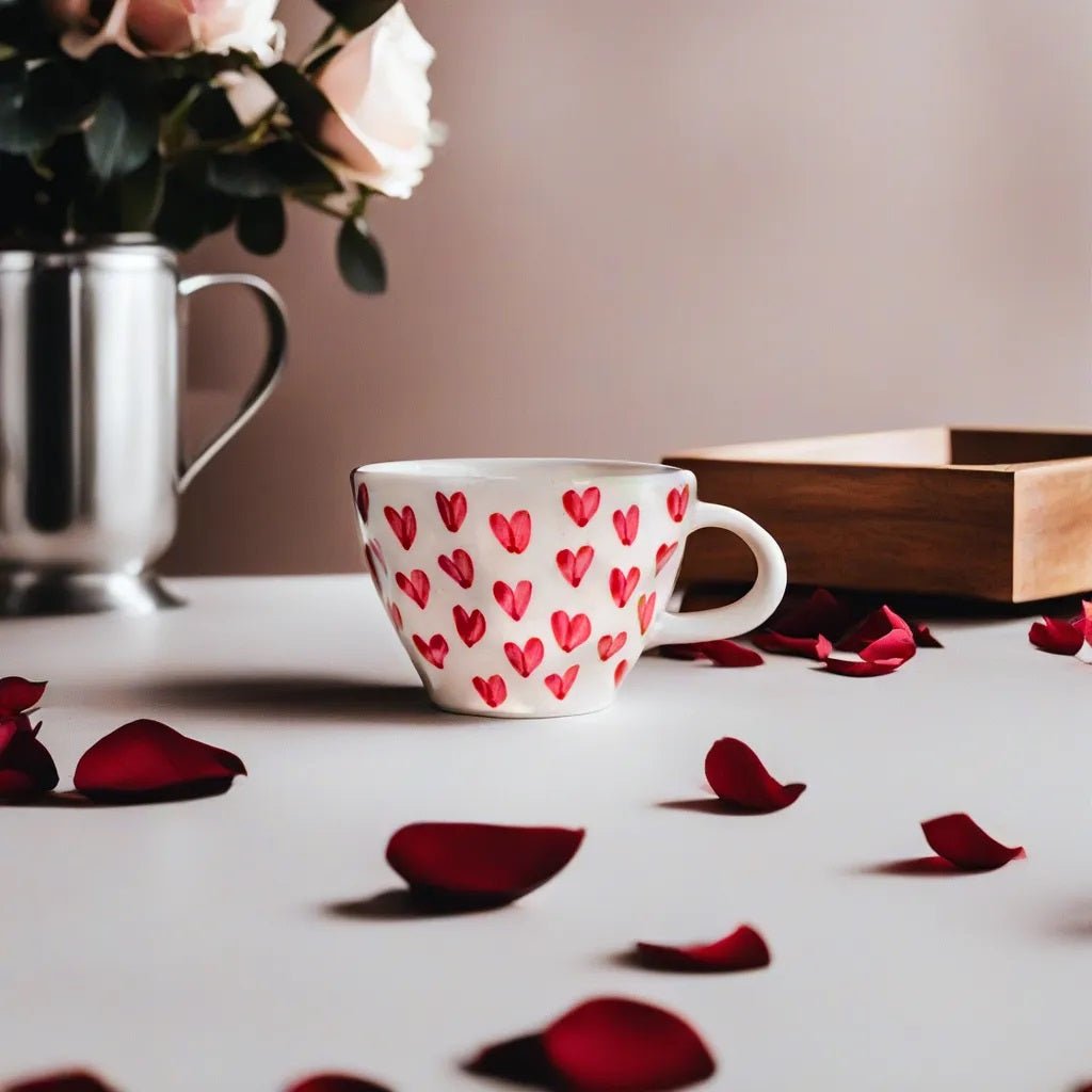 Handmade Ceramic Sweetheart Coffee and Tea Mugs - Ceramic She Wrote