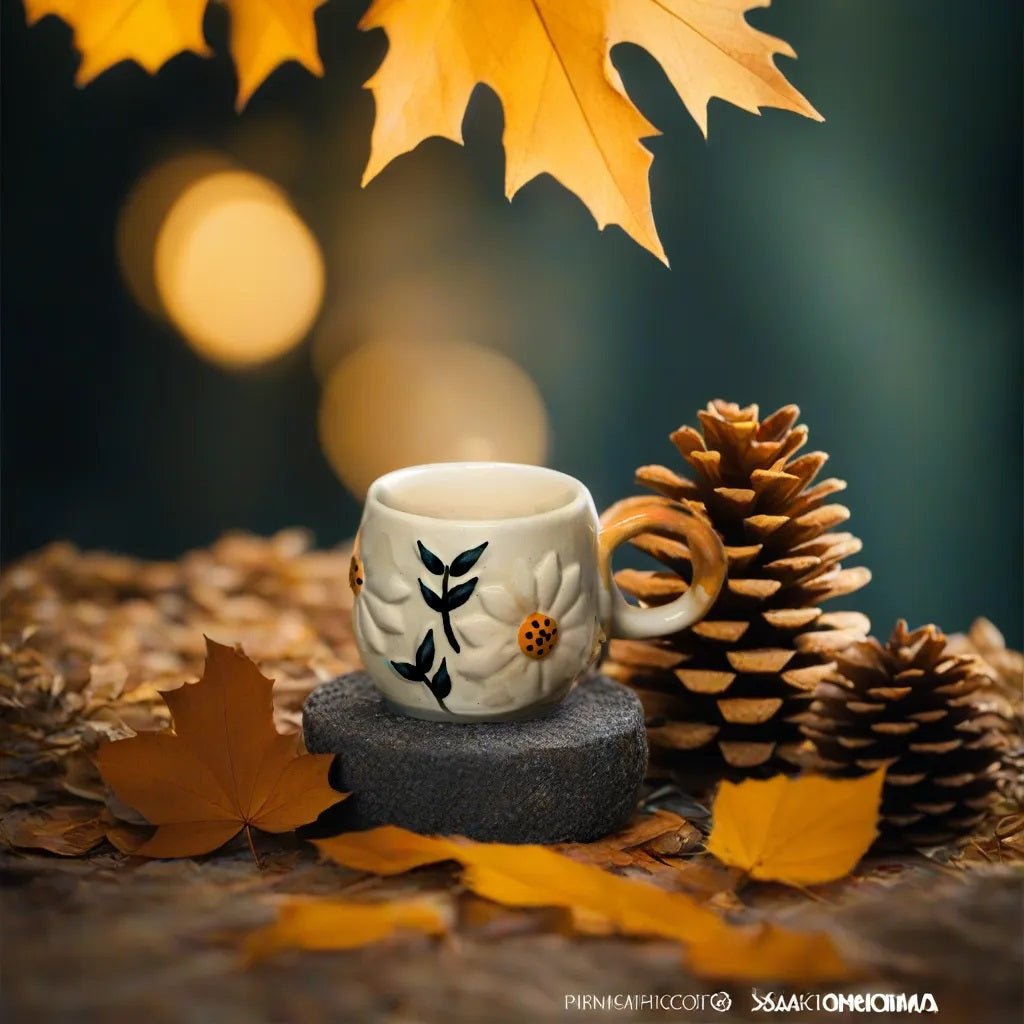 Handmade Ceramics Fresh Sunflower Coffee Mugs - Ceramic She Wrote