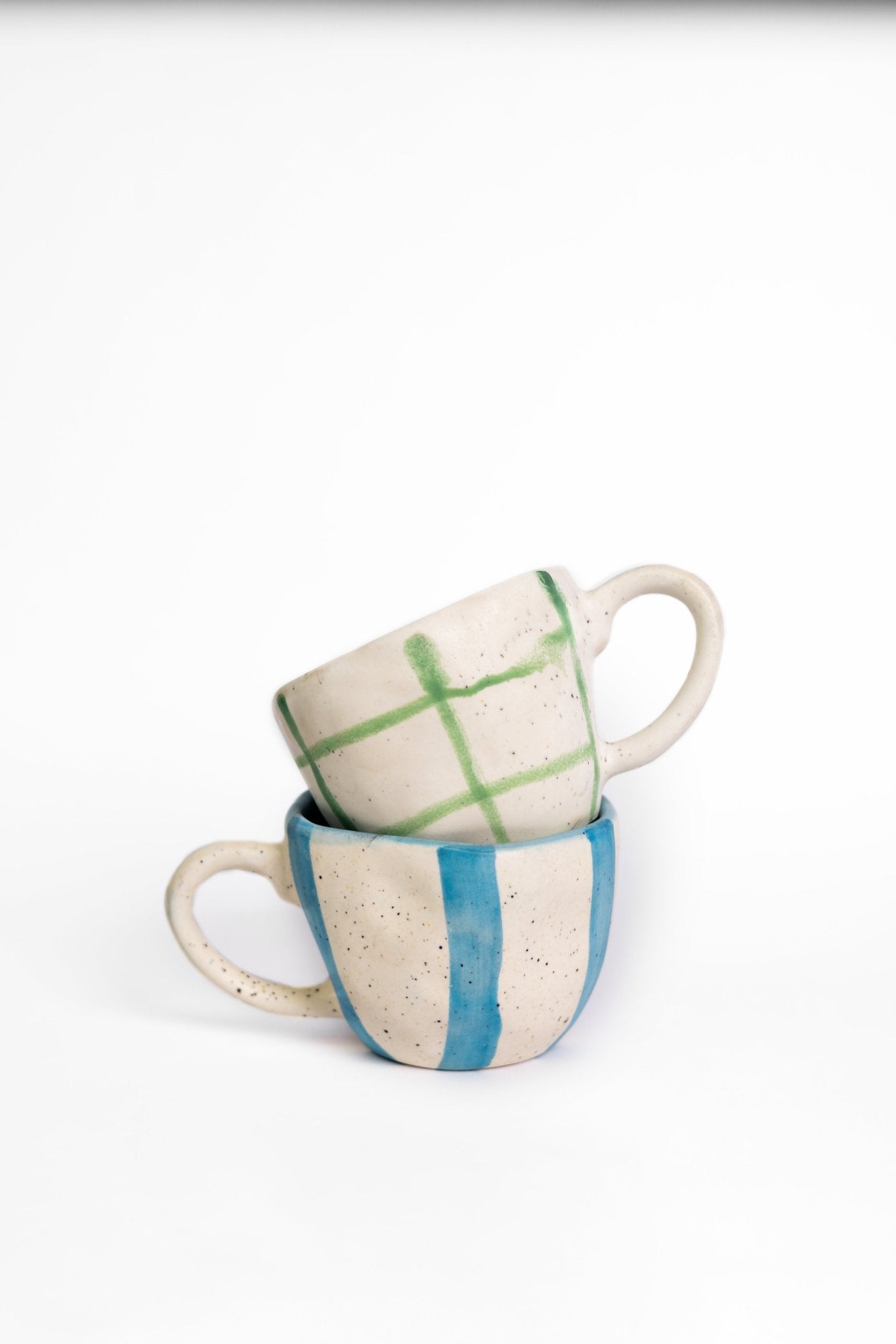 Set of 2 Free Hand Ceramic Coffee/Tea Mugs - Ceramic She Wrote