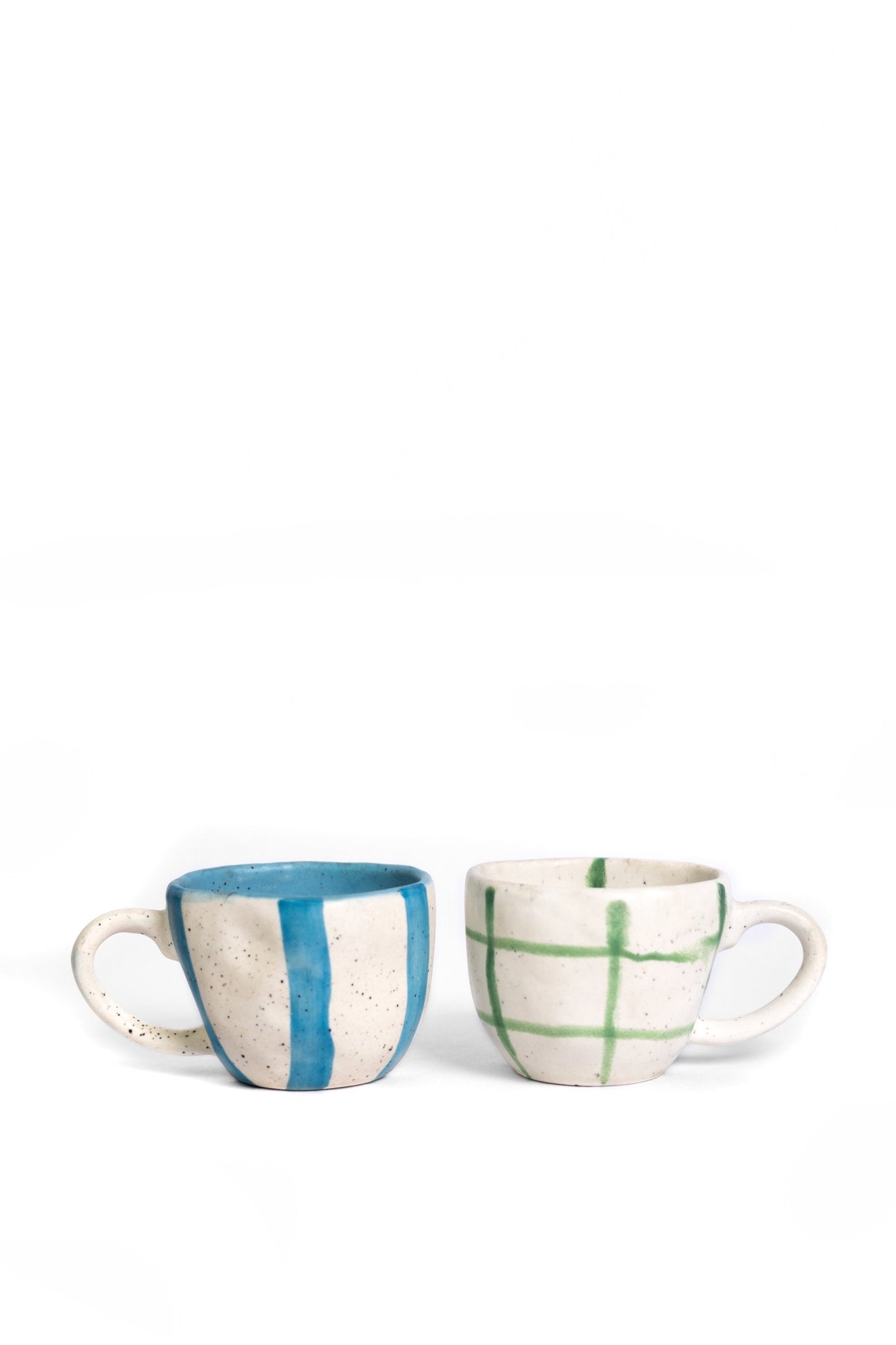 Set of 2 Free Hand Ceramic Coffee/Tea Mugs - Ceramic She Wrote