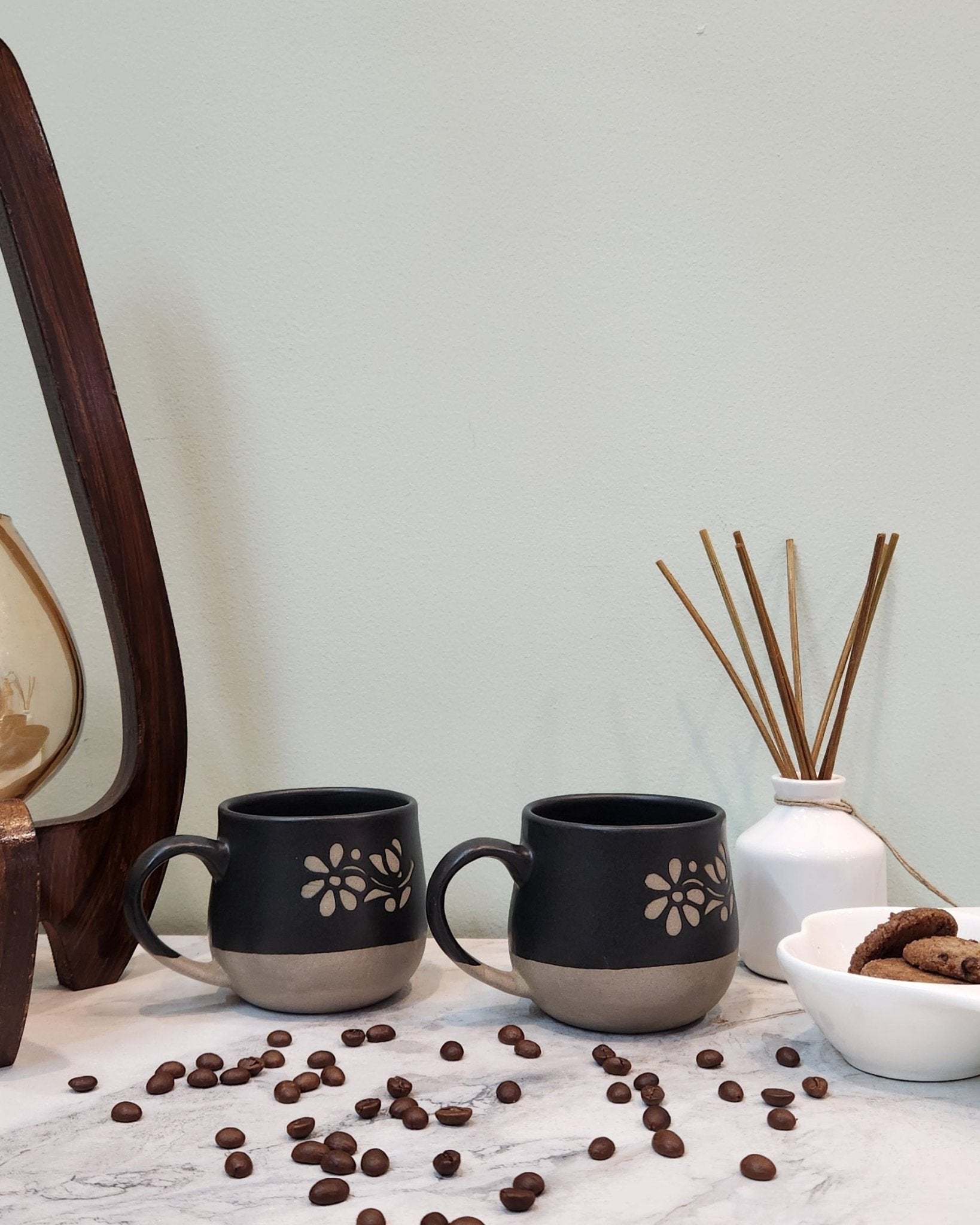 Smoke and Roses Coffee Mug - Ceramic She Wrote