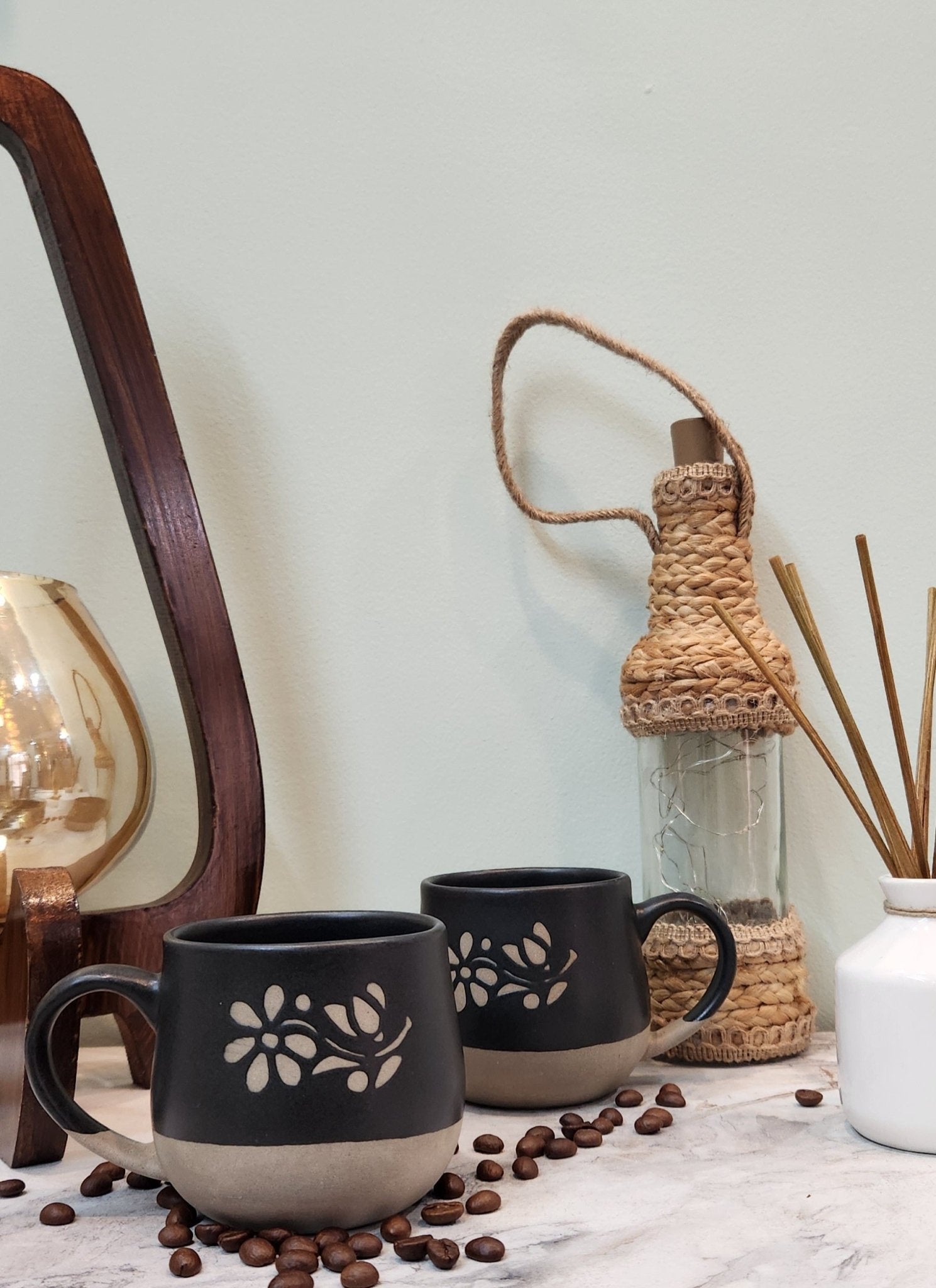Smoke and Roses Coffee Mug - Ceramic She Wrote