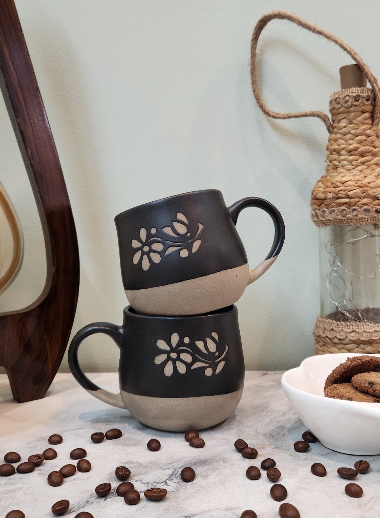 Smoke and Roses Coffee Mug - Ceramic She Wrote