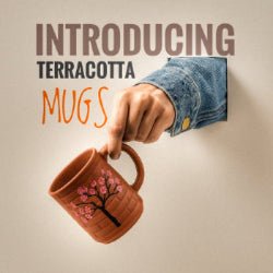 Terrabloom - Hand Painted Clay Mugs |Reusable Mugs| - Ceramic She Wrote