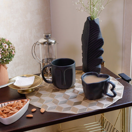 The Black : Velvet Affection Duo Coffee Mugs - Ceramic She Wrote