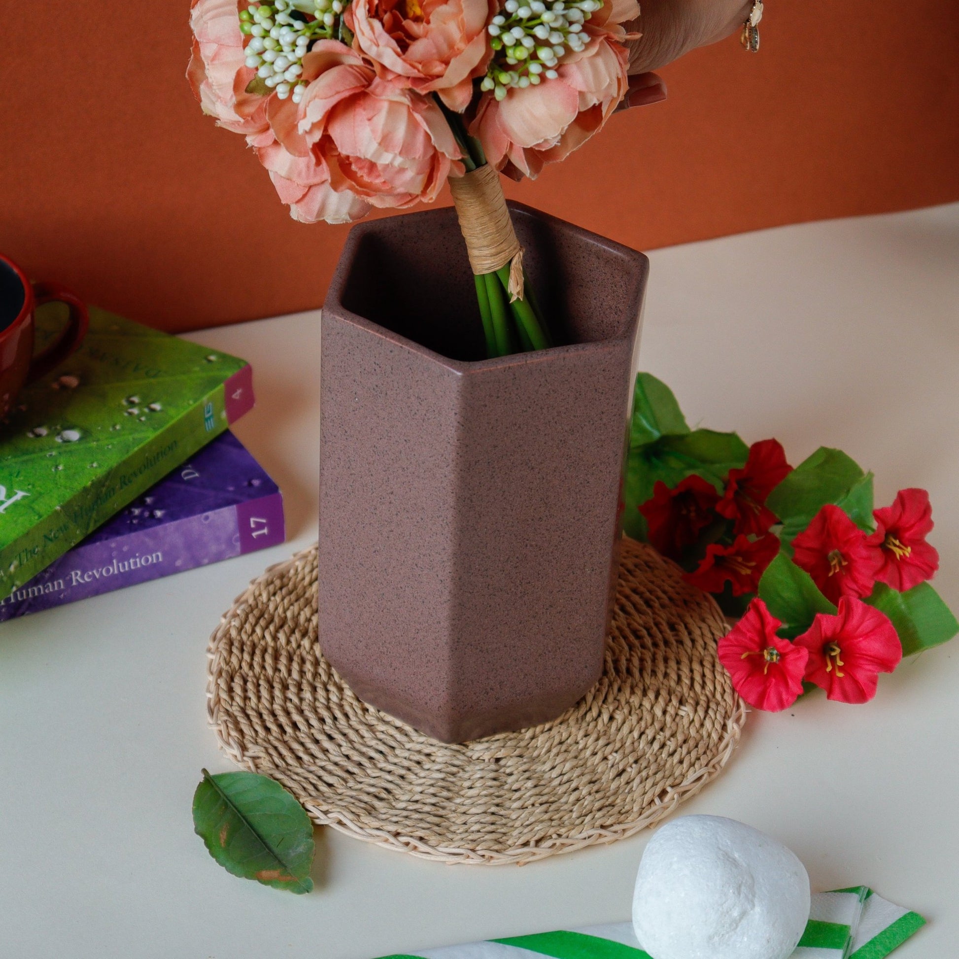 The Luxe : Smoky Elegance Flower Vase - Ceramic She Wrote