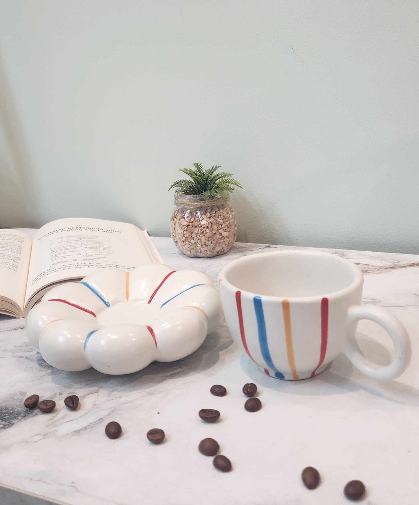 fluffy me ceramic coffee & tea mugs with saucer