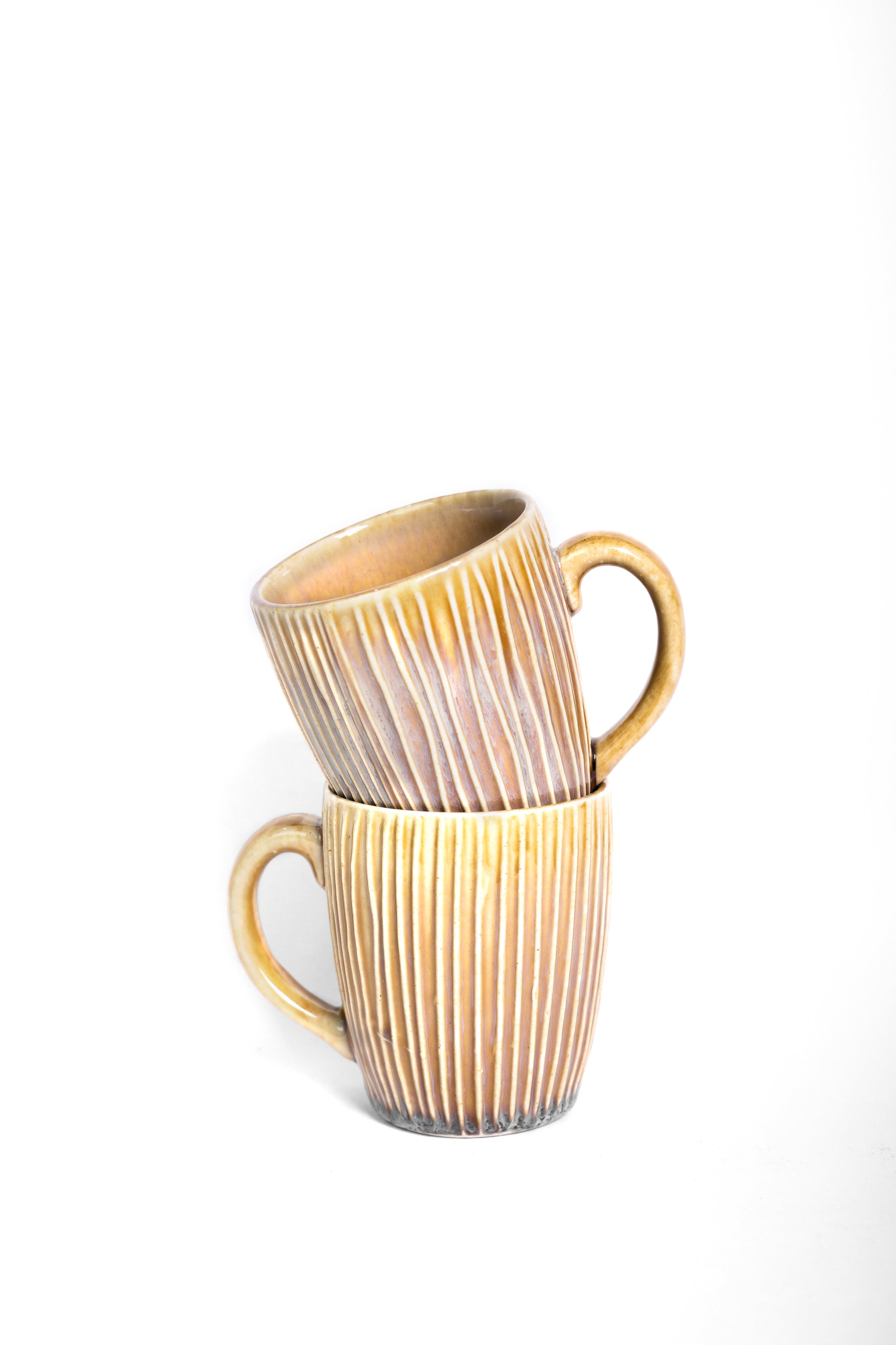 coffee mugs with white strips design