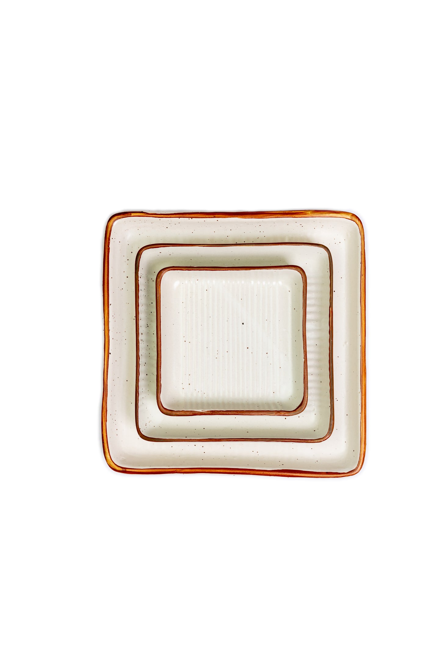 Set of 3 Modern Square Serving Platters