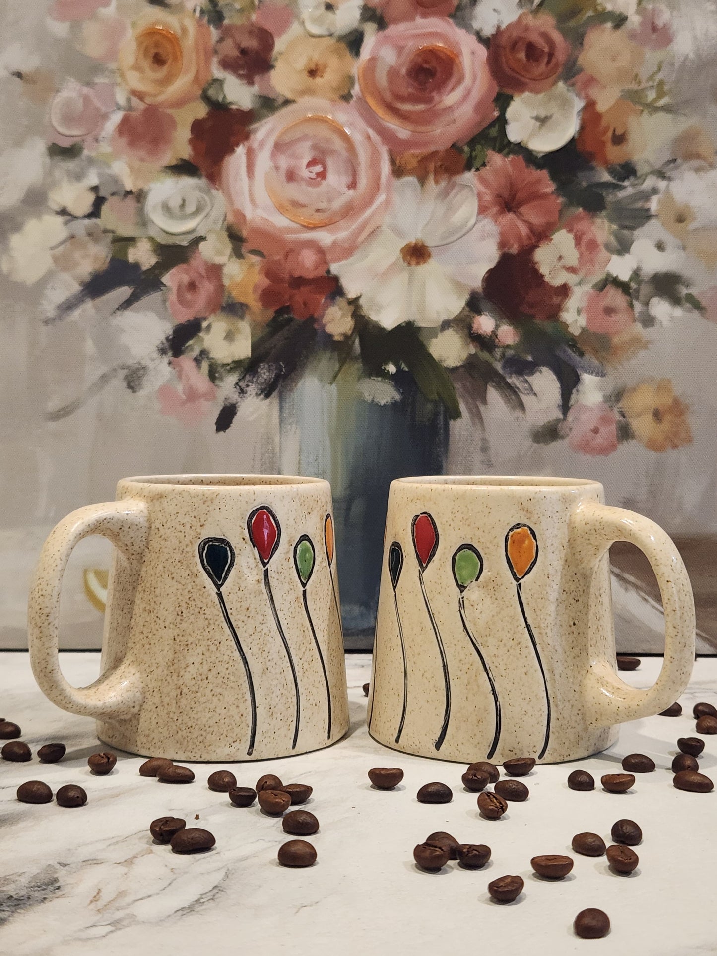 Balloon Love Ceramic Coffee Mugs