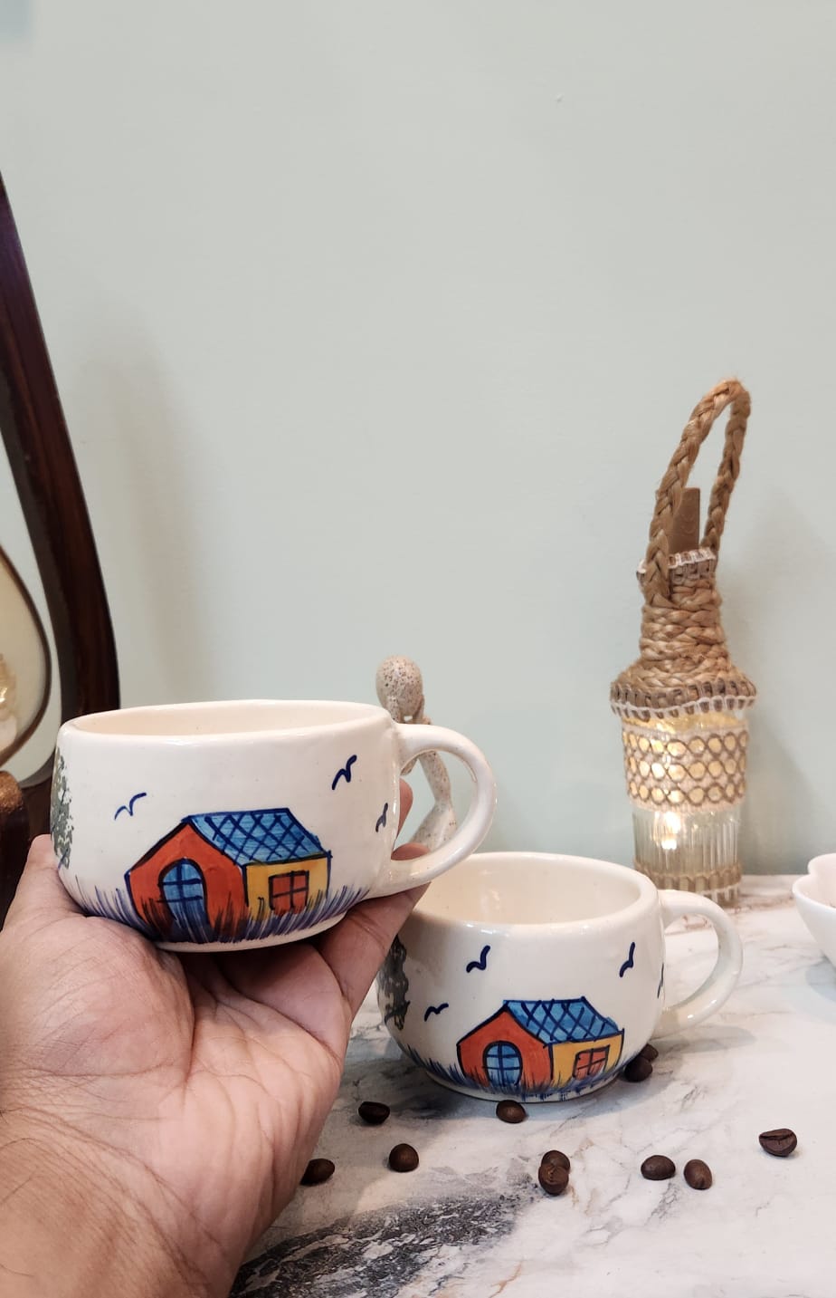 sweet home ceramic coffee mugs