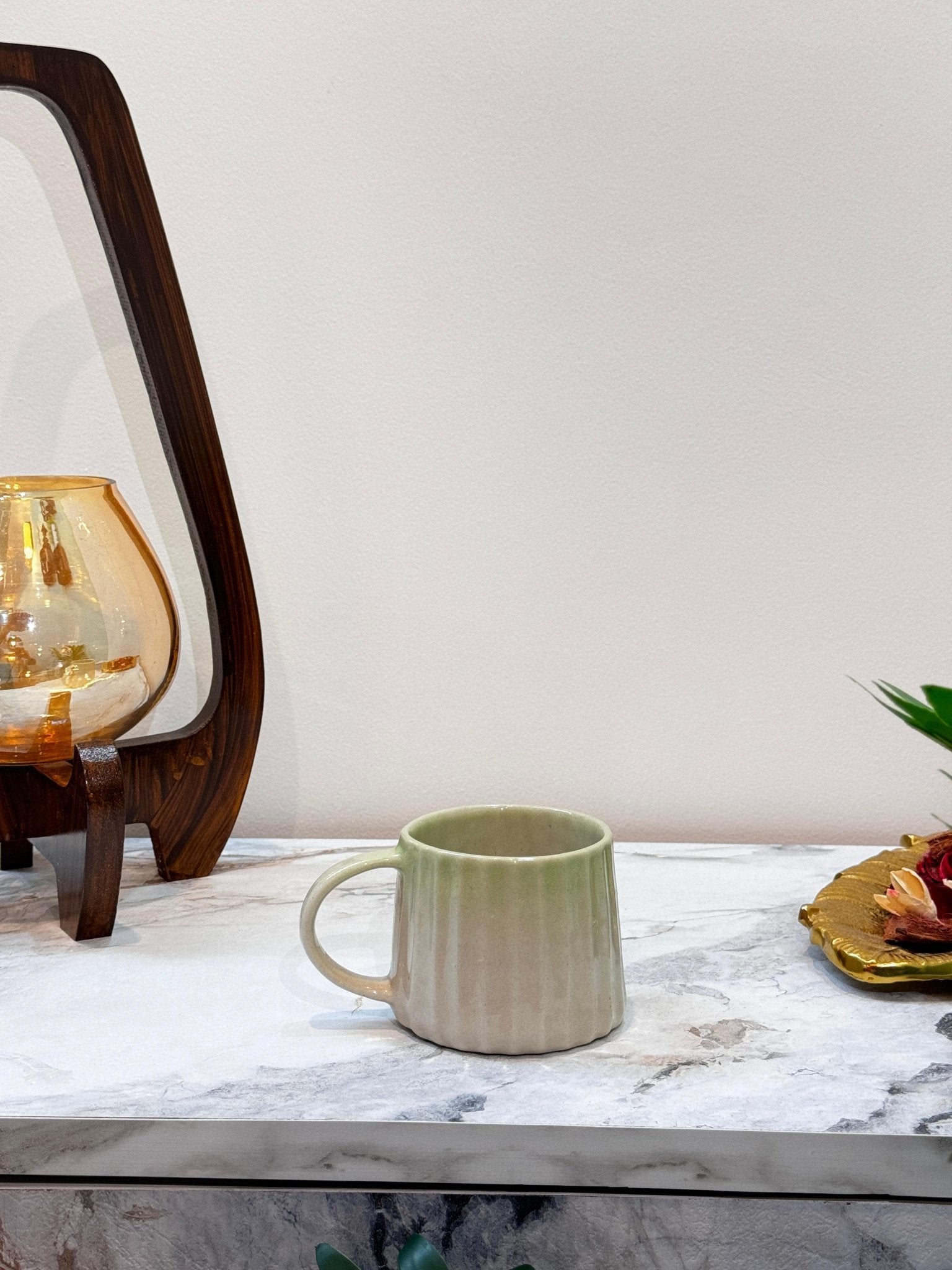Feel the Luxury Ceramic Coffee Mugs - Sea Green - Ceramic She Wrote