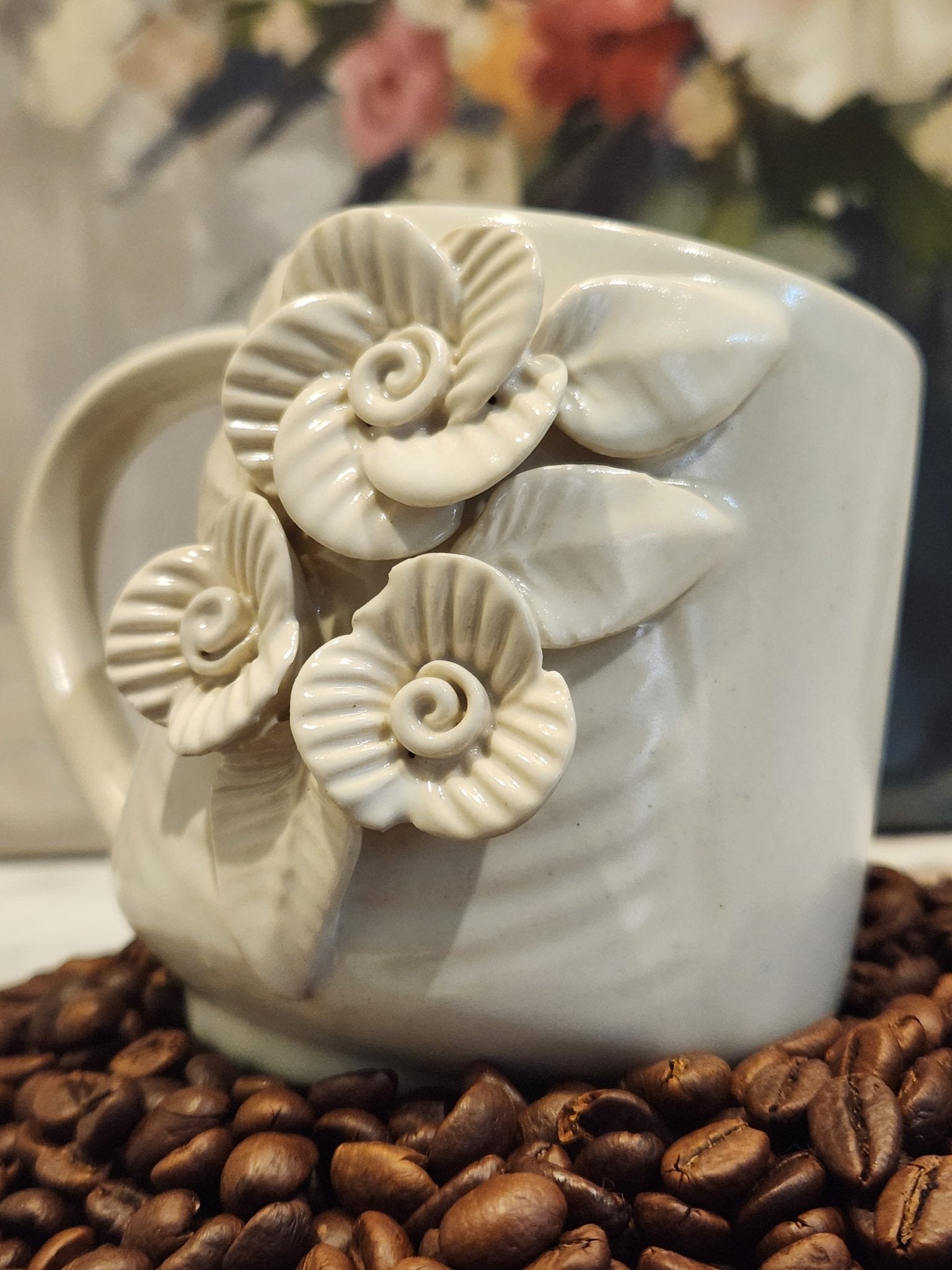 Flowers For You Ceramic Coffee Mugs - Ceramic She Wrote