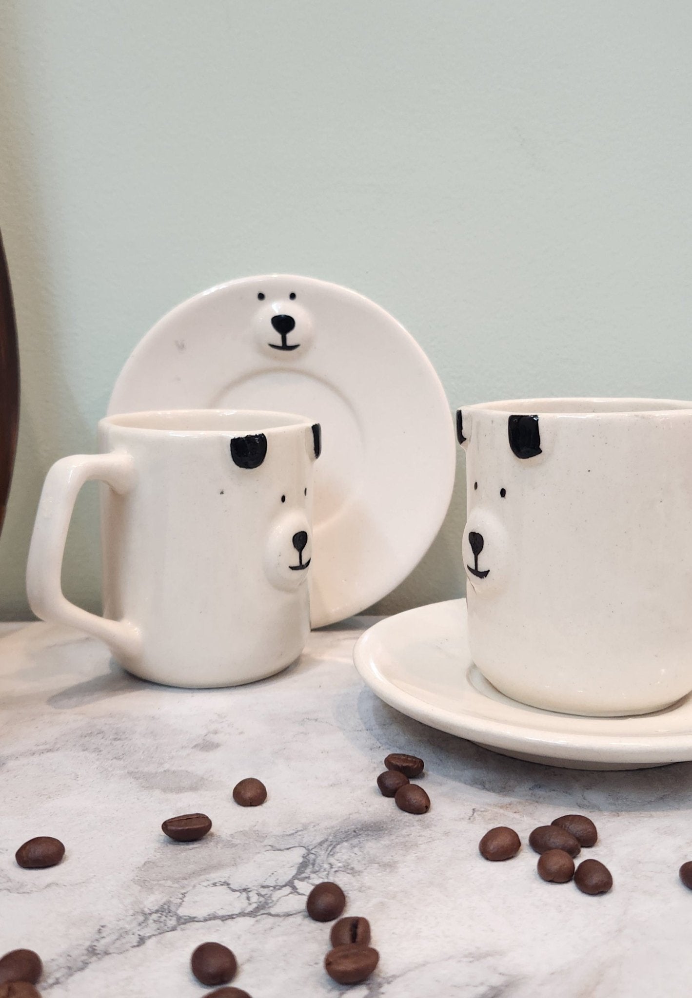 Lazy Panda Perk Coffee Mug & Saucer - Ceramic She Wrote